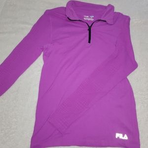 FILA womens large purple running pullover